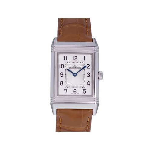 Montre d'occasion JAEGER LECOULTRE Reverso Classique Monoface mixte mécanique bracelet cuir cresus
