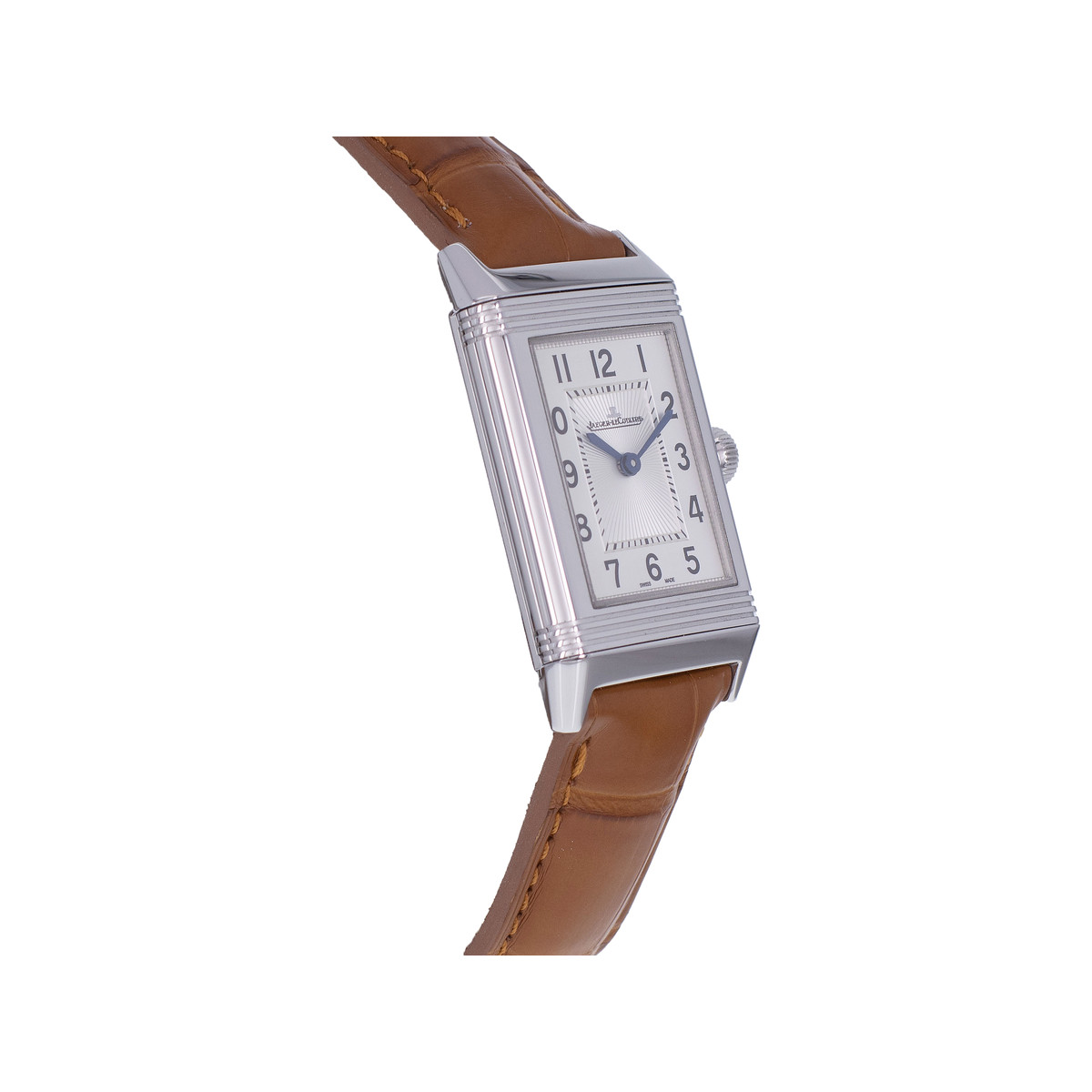 Montre d'occasion JAEGER LECOULTRE Reverso Classique Monoface mixte mécanique bracelet cuir cresus - vue 2