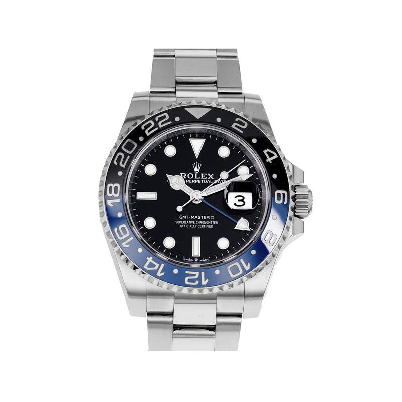 Montre d'occasion ROLEX GMT-Master II Céramique Batman homme mouvement automatique certifié (cosc) bracelet acier - vue 1