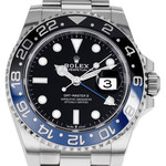 Montre d'occasion ROLEX GMT-Master II Céramique Batman homme mouvement automatique certifié (cosc) bracelet acier - vue D1