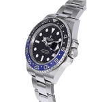 Montre d'occasion ROLEX GMT-Master II Céramique Batman homme mouvement automatique certifié (cosc) bracelet acier - vue D2