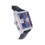 Montre d'occasion TAG HEUER Monaco Gulf homme automatique bracelet cuir d'origine - vue 2