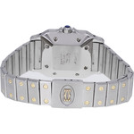 Montre d'occasion CARTIER Santos Carrée homme automatique bracelet or jaune 750/000 et acier - vue 3