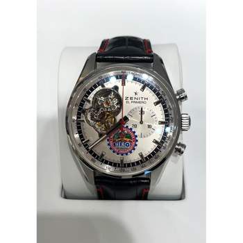Montre d'occasion ZENITH El Primero Chronomaster mixte mouvement automatique certifié (cosc) bracelet cuir d'origine