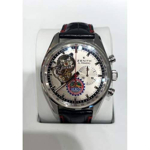 Montre d'occasion ZENITH El Primero Chronomaster mixte mouvement automatique certifié (cosc) bracelet cuir d'origine