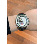 Montre d'occasion ZENITH El Primero Chronomaster mixte mouvement automatique certifié (cosc) bracelet cuir d'origine - vue D2