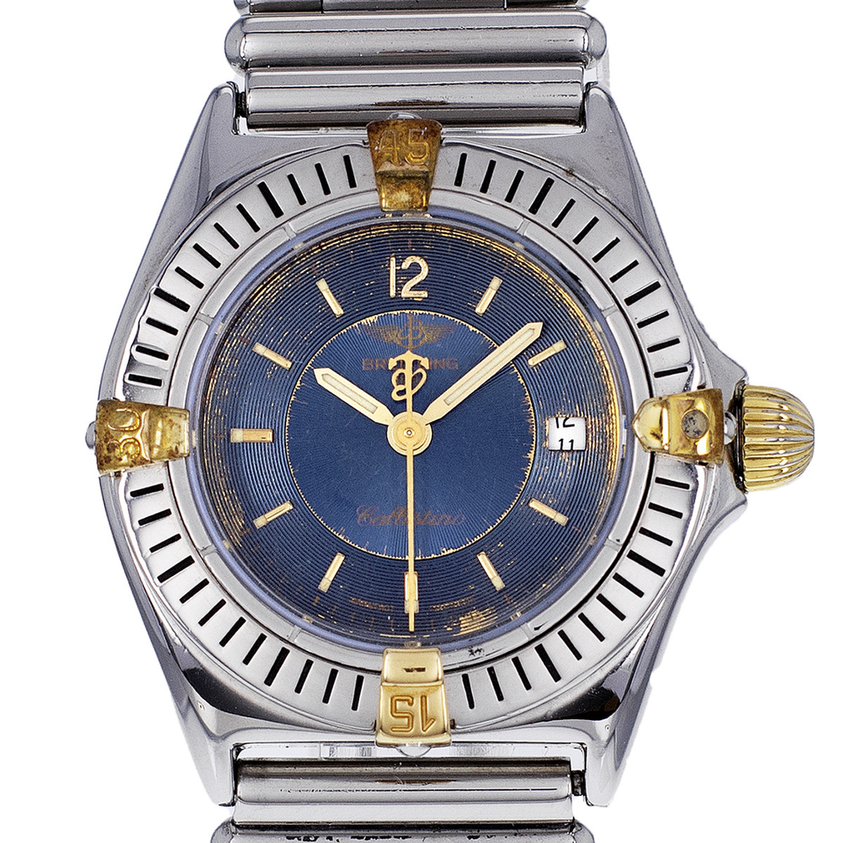 Montre d'occasion BREITLING Callistino femme quartz bracelet acier - vue D1