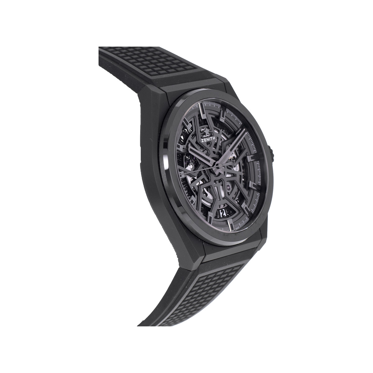 Montre d'occasion ZENITH Defy Classic Skeleton homme automatique bracelet caoutchouc - vue 2