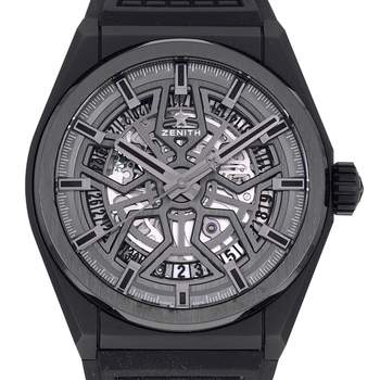 Montre d'occasion ZENITH Defy Classic Skeleton homme automatique bracelet caoutchouc