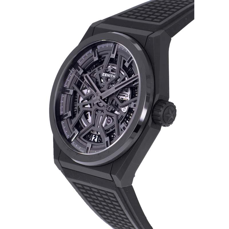 Montre d'occasion ZENITH Defy Classic Skeleton homme automatique bracelet caoutchouc - vue D2