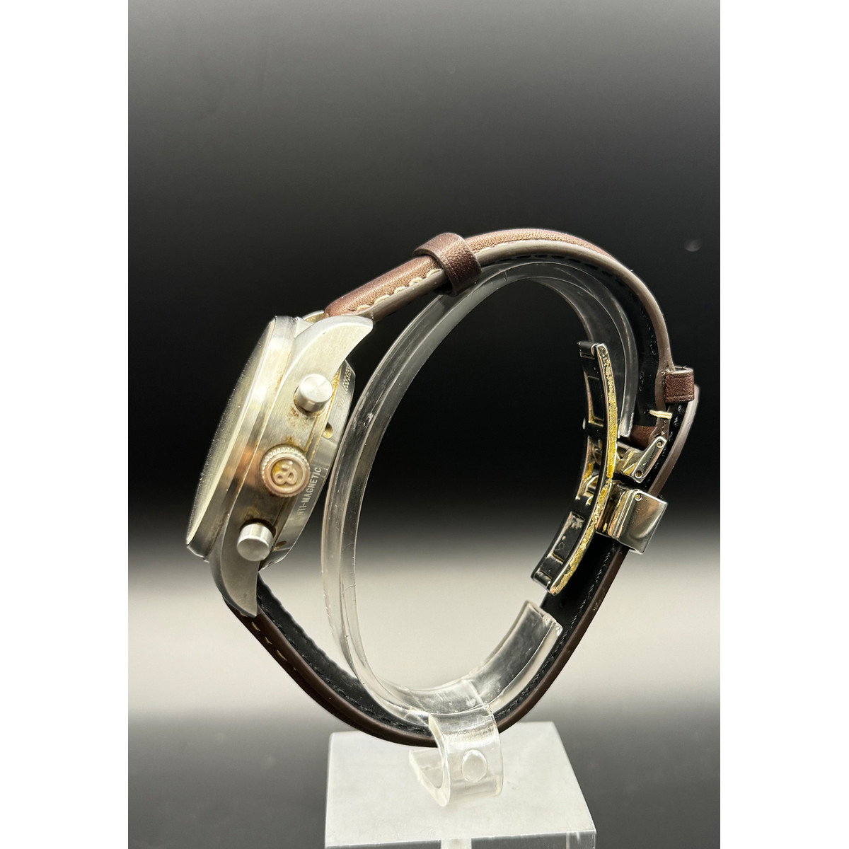 Montre d'occasion BELL & ROSS Vintage 126 homme automatique bracelet cuir - vue D2