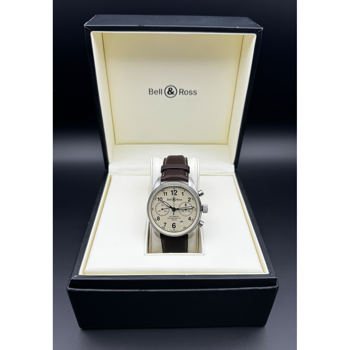 Montre d'occasion BELL & ROSS Vintage 126 homme automatique bracelet cuir - vue D3
