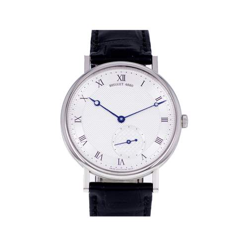 Pre-owned BREGUET Classique men's automatic watch with original leather strap