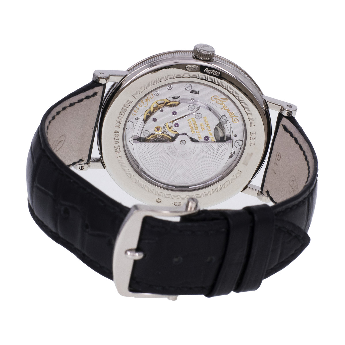 Montre d'occasion BREGUET Classique homme automatique bracelet cuir d'origine - vue 3