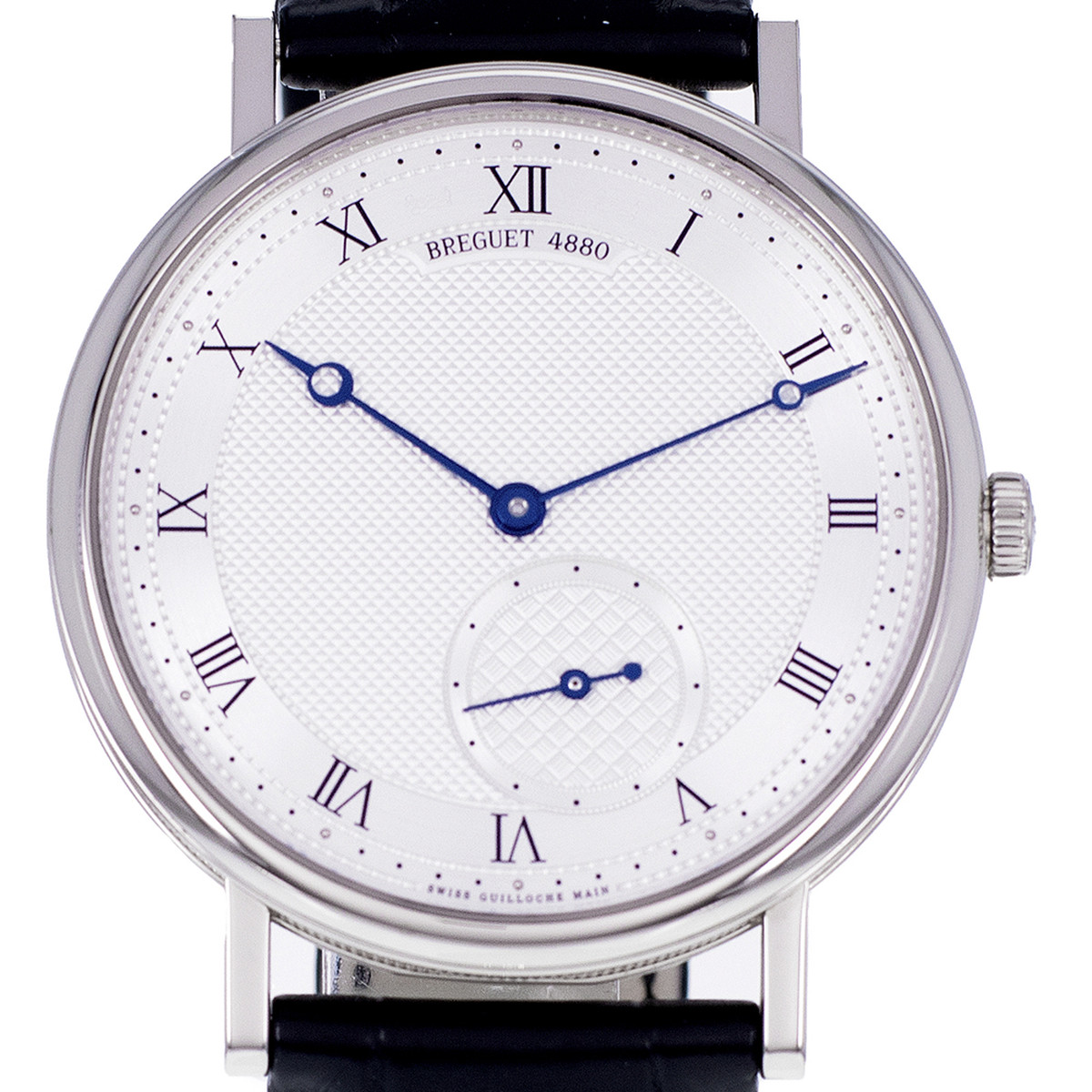 Montre d'occasion BREGUET Classique homme automatique bracelet cuir d'origine - vue D1
