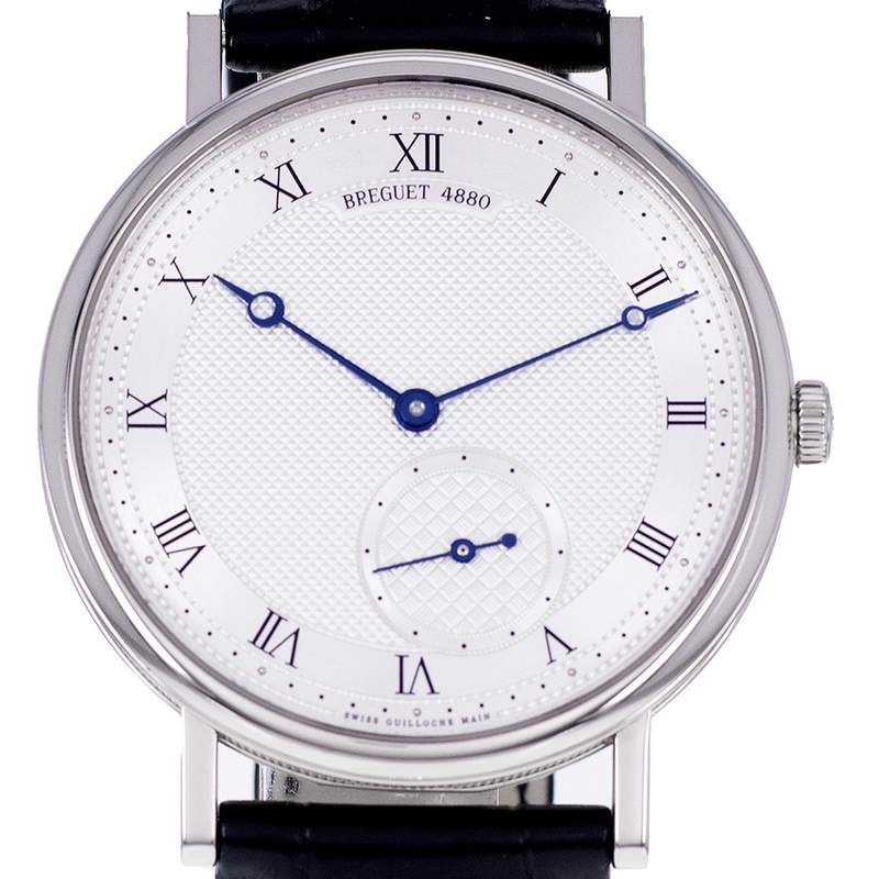 Montre d'occasion BREGUET Classique homme automatique bracelet cuir d'origine - vue D1