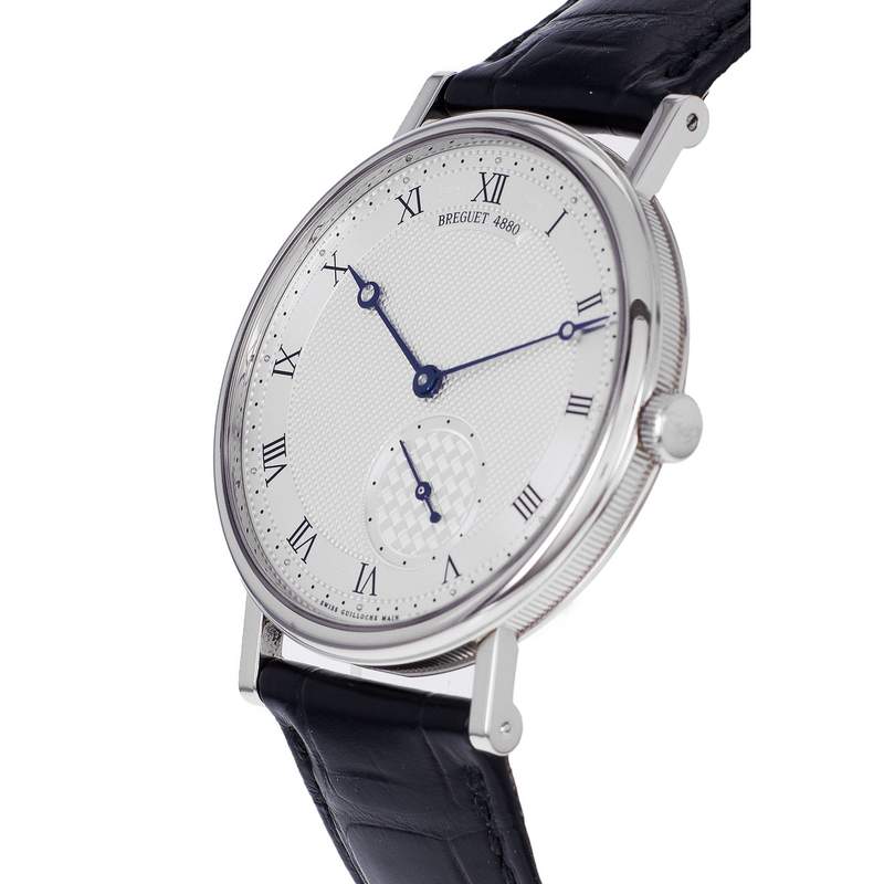 Montre d'occasion BREGUET Classique homme automatique bracelet cuir d'origine - vue D2