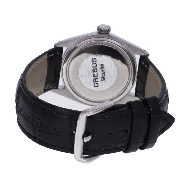 Montre d'occasion ROLEX Oyster Precision homme mécanique bracelet cuir - vue 3