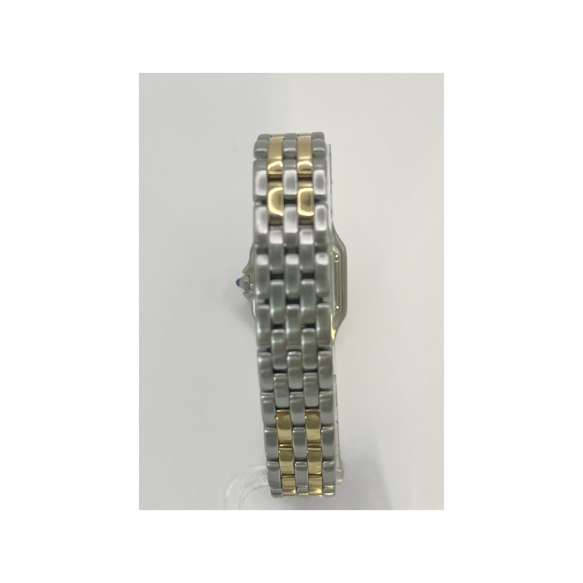 Montre d'occasion CARTIER Panthère Petit Modèle femme quartz bracelet or jaune 750/000 et acier - vue D4