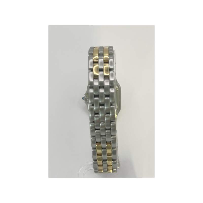 Montre d'occasion CARTIER Panthère Petit Modèle femme quartz bracelet or jaune 750/000 et acier - vue D4