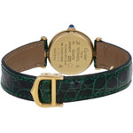 Montre d'occasion CARTIER Must Vermeil femme quartz bracelet cuir cresus - vue 3