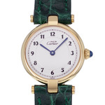 Montre d'occasion CARTIER Must Vermeil femme quartz bracelet cuir cresus - vue D1