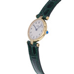 Montre d'occasion CARTIER Must Vermeil femme quartz bracelet cuir cresus - vue D2