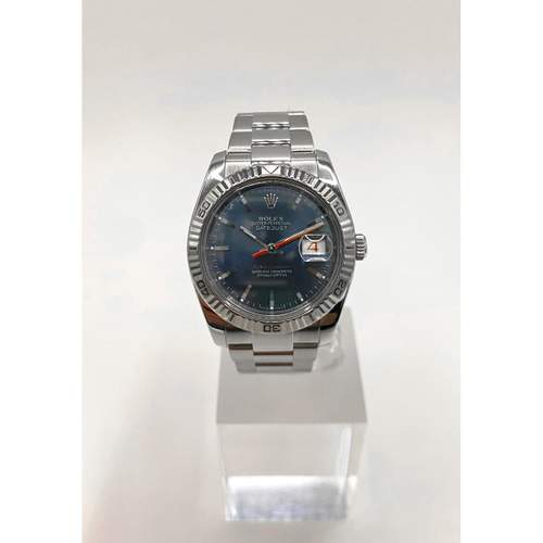 Montre d'occasion ROLEX DateJust Turn-O-Graph mixte mouvement automatique certifié (cosc) bracelet acier