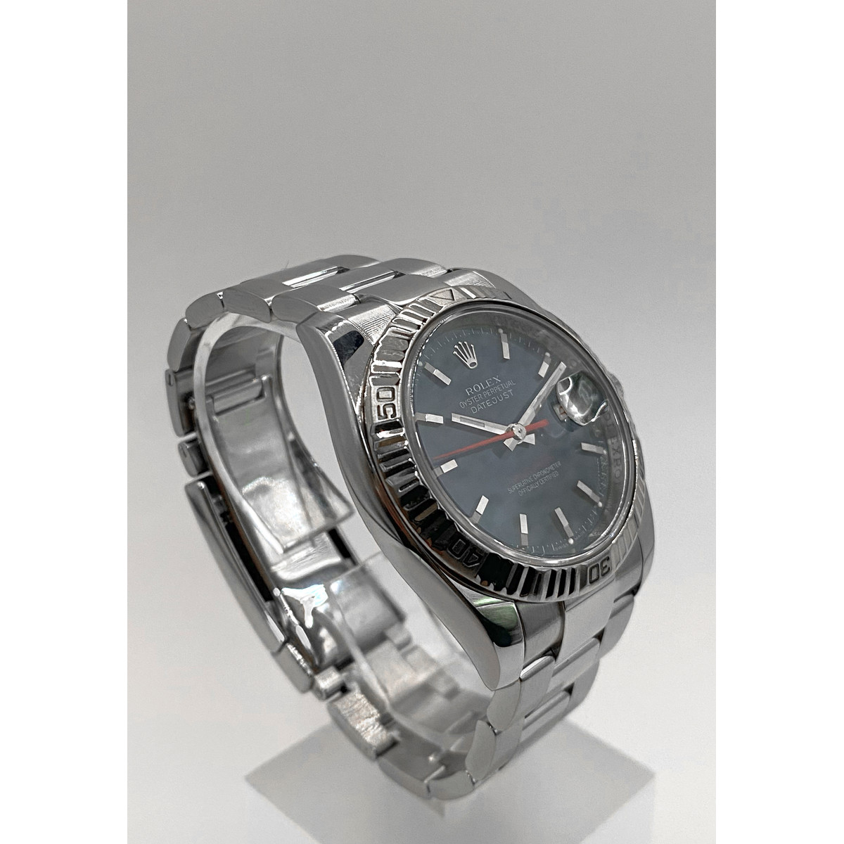 Montre d'occasion ROLEX DateJust Turn-O-Graph mixte mouvement automatique certifié (cosc) bracelet acier - vue 2