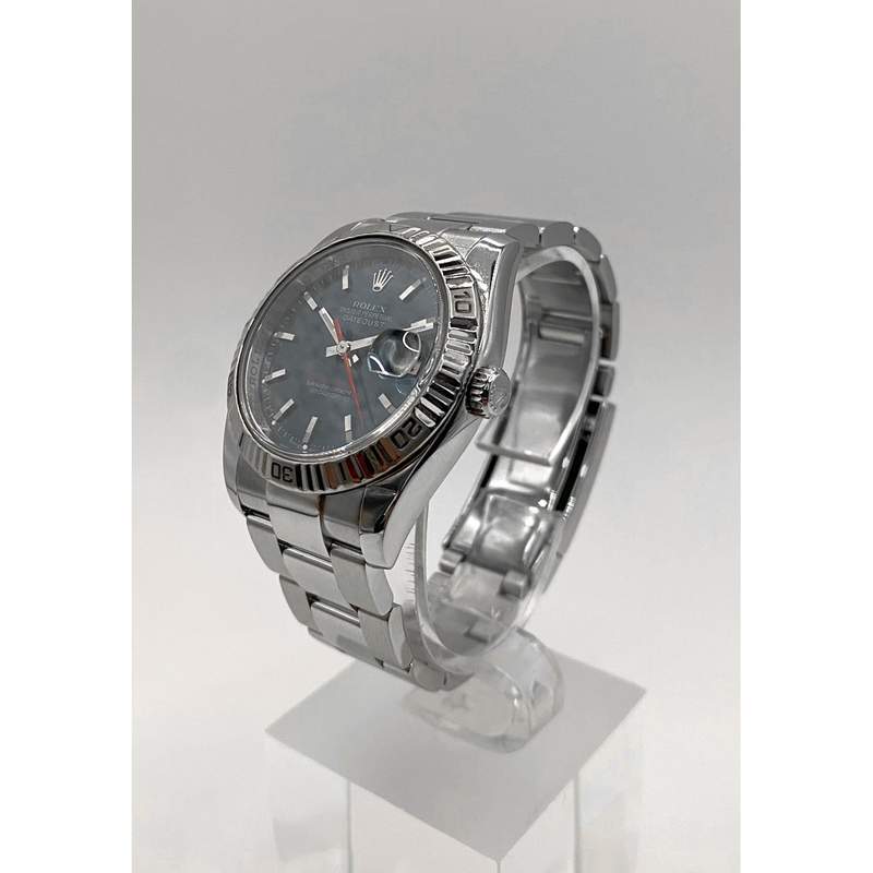 Montre d'occasion ROLEX DateJust Turn-O-Graph mixte mouvement automatique certifié (cosc) bracelet acier - vue D2