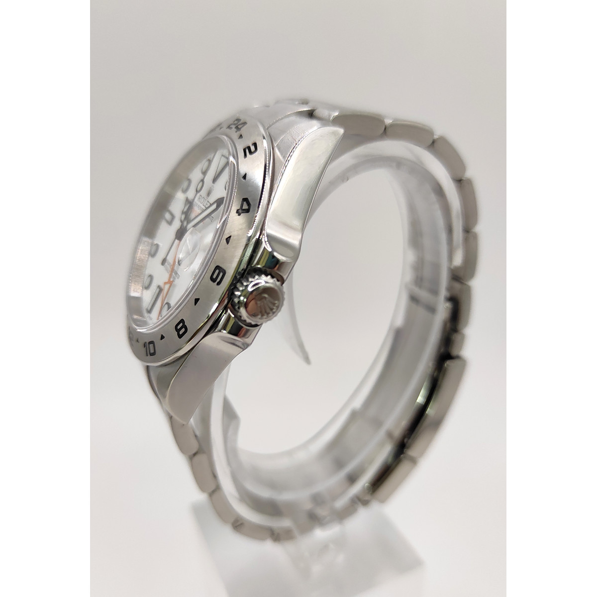 Montre d'occasion ROLEX Explorer II homme mouvement automatique certifié (cosc) bracelet acier - vue D2