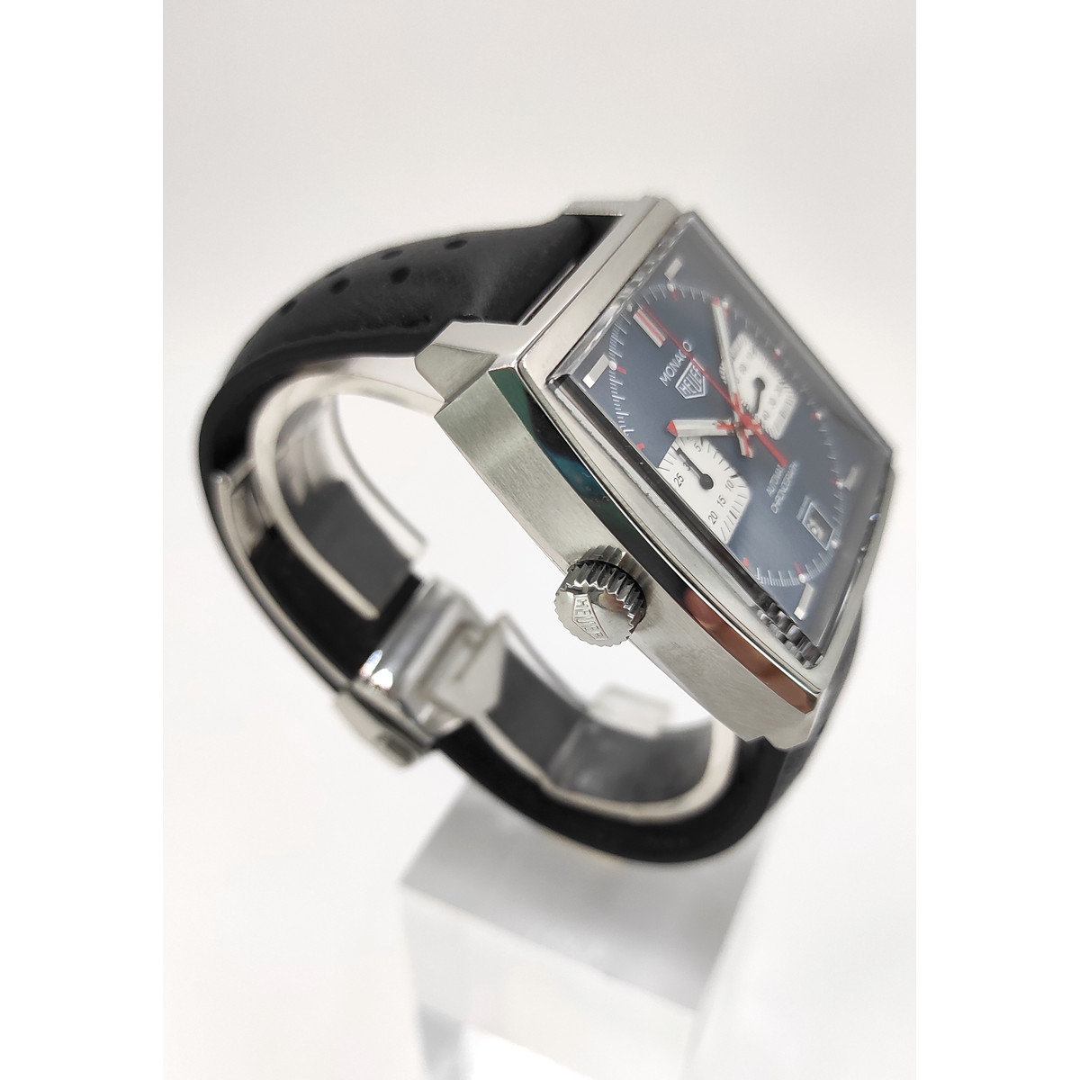 Montre d'occasion TAG HEUER Monaco Steve McQueen homme automatique bracelet cuir cresus - vue 2