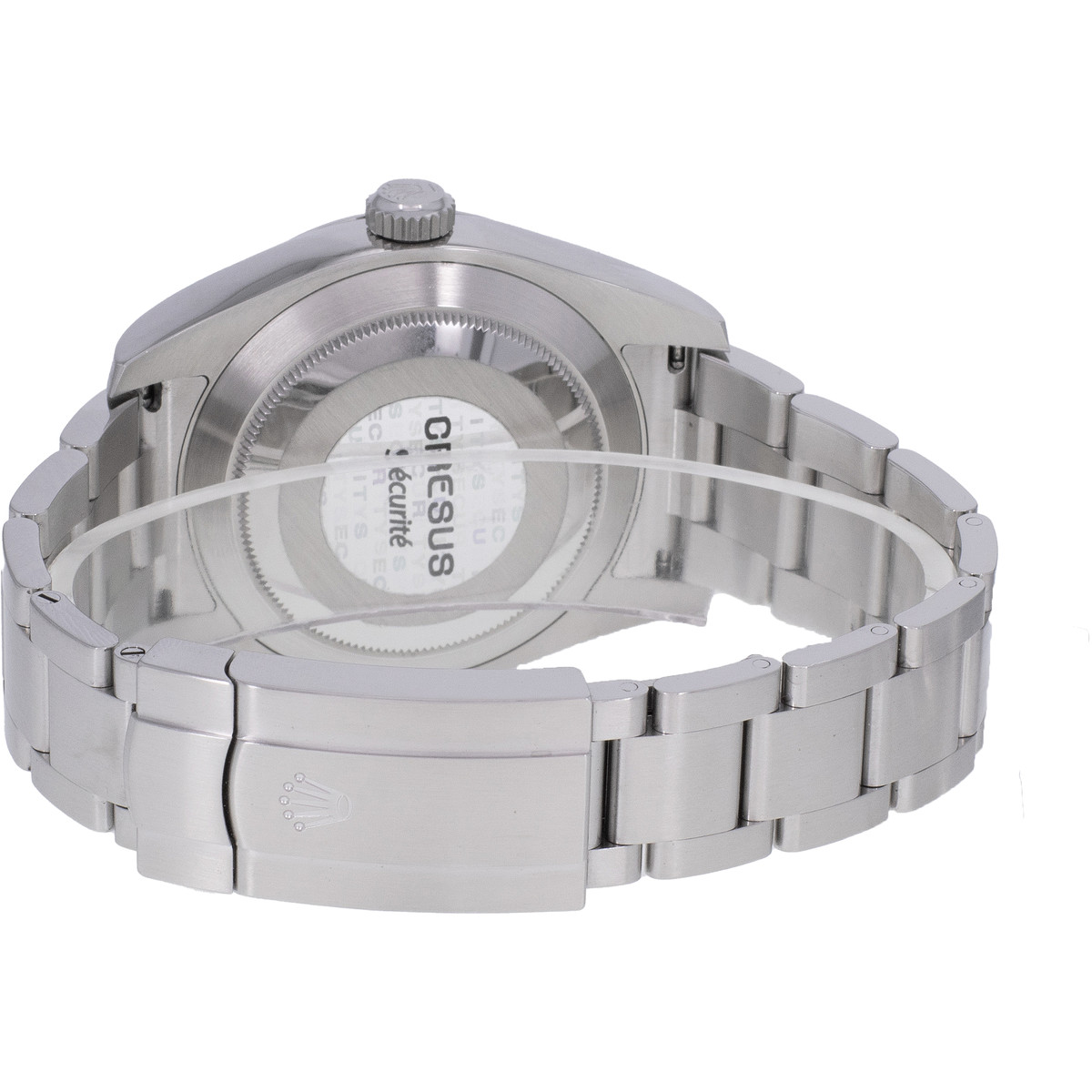Montre d'occasion ROLEX Air King homme mouvement automatique certifié (cosc) bracelet acier - vue D4