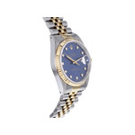 Montre d'occasion ROLEX DateJust Diamants mixte mouvement automatique certifié (cosc) bracelet or jaune 750/000 et acier - vue 2