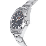 Montre d'occasion ROLEX Milgauss homme mouvement automatique certifié (cosc) bracelet acier - vue D2