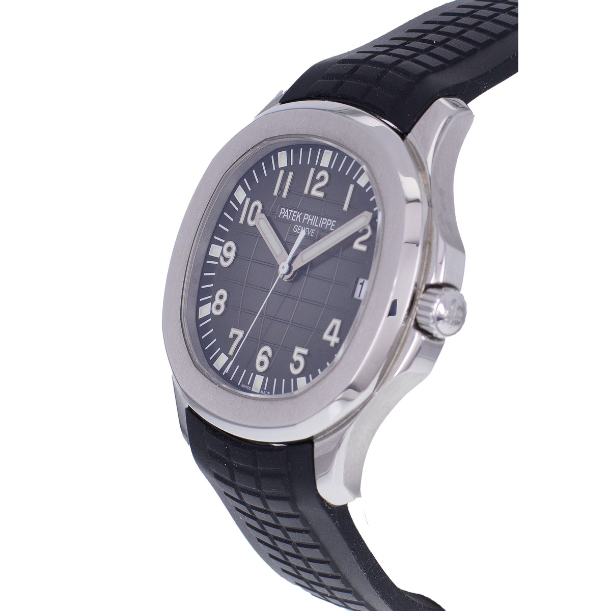 Montre d'occasion PATEK PHILIPPE Aquanaut homme mouvement automatique certifié (cosc) bracelet caoutchouc - vue D2