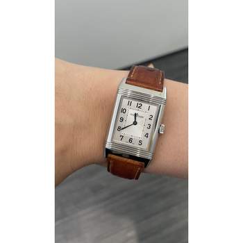Montre d'occasion JAEGER LECOULTRE Reverso Classique Mécanique homme mécanique bracelet cuir d'origine