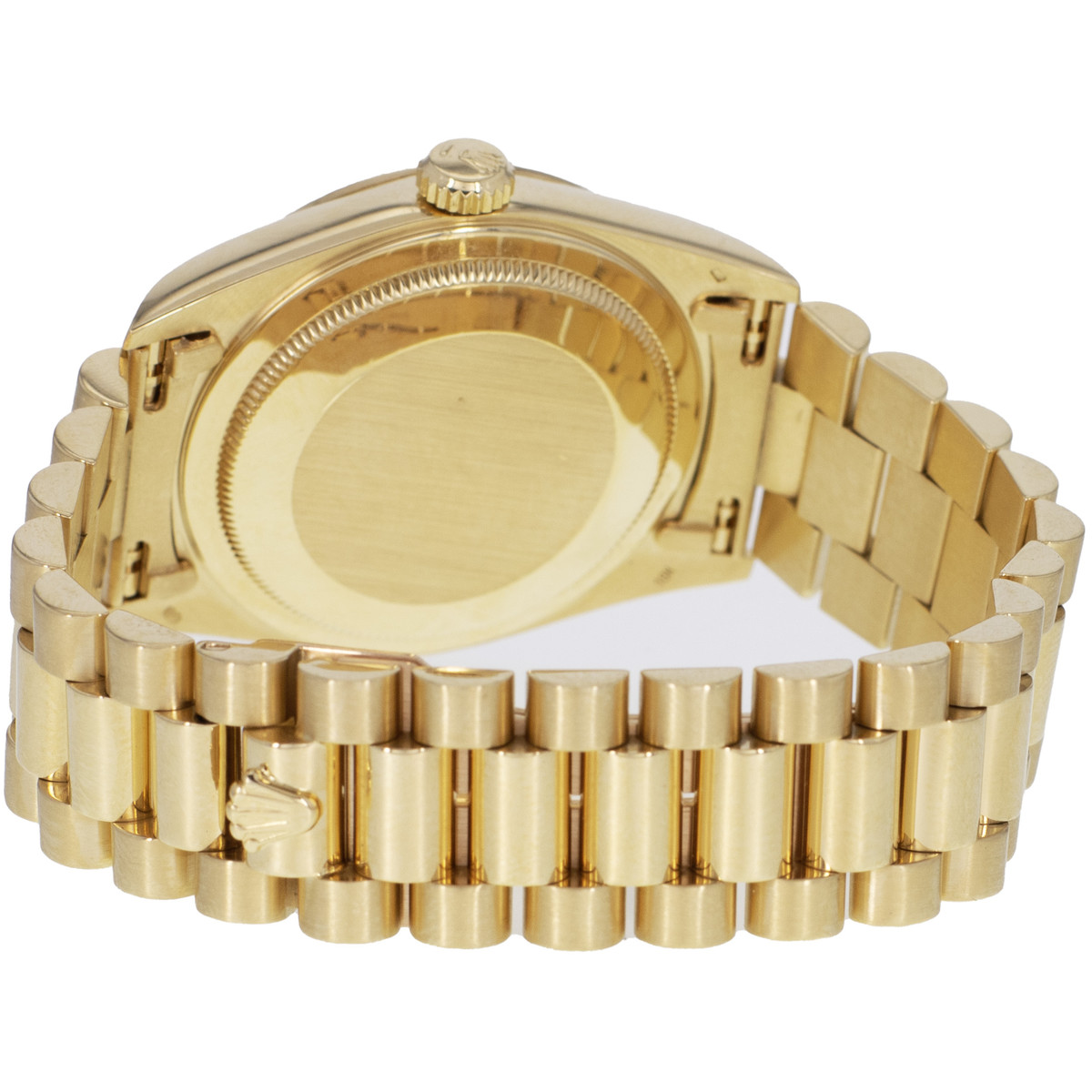 Montre d'occasion ROLEX Day-Date Or jaune mixte automatique bracelet or jaune 750/000 - vue 3