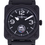 Montre d'occasion BELL & ROSS BR03-92 RAID Limited Edition homme automatique bracelet caoutchouc - vue D1