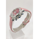 Montre d'occasion CHOPARD Happy Sport Diamants femme quartz bracelet cuir d'origine - vue D2