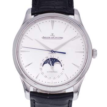 Montre d'occasion JAEGER LECOULTRE Master Ultra Thin homme automatique bracelet cuir d'origine