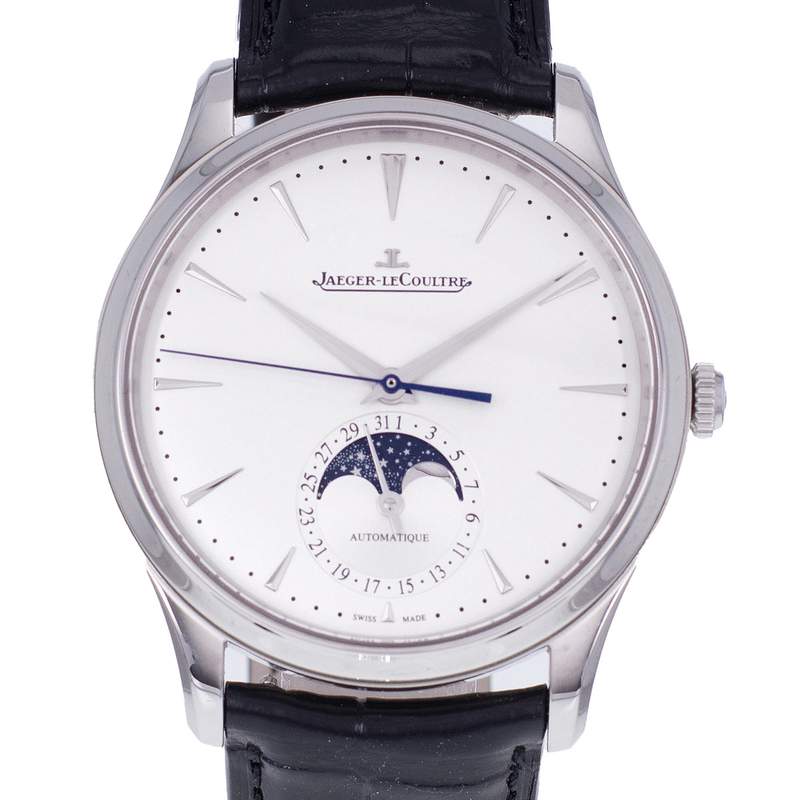 Montre d'occasion JAEGER LECOULTRE Master Ultra Thin homme automatique bracelet cuir d'origine - vue D1
