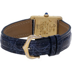 Montre d'occasion CARTIER Tank Vermeil femme quartz bracelet cuir cresus - vue 3