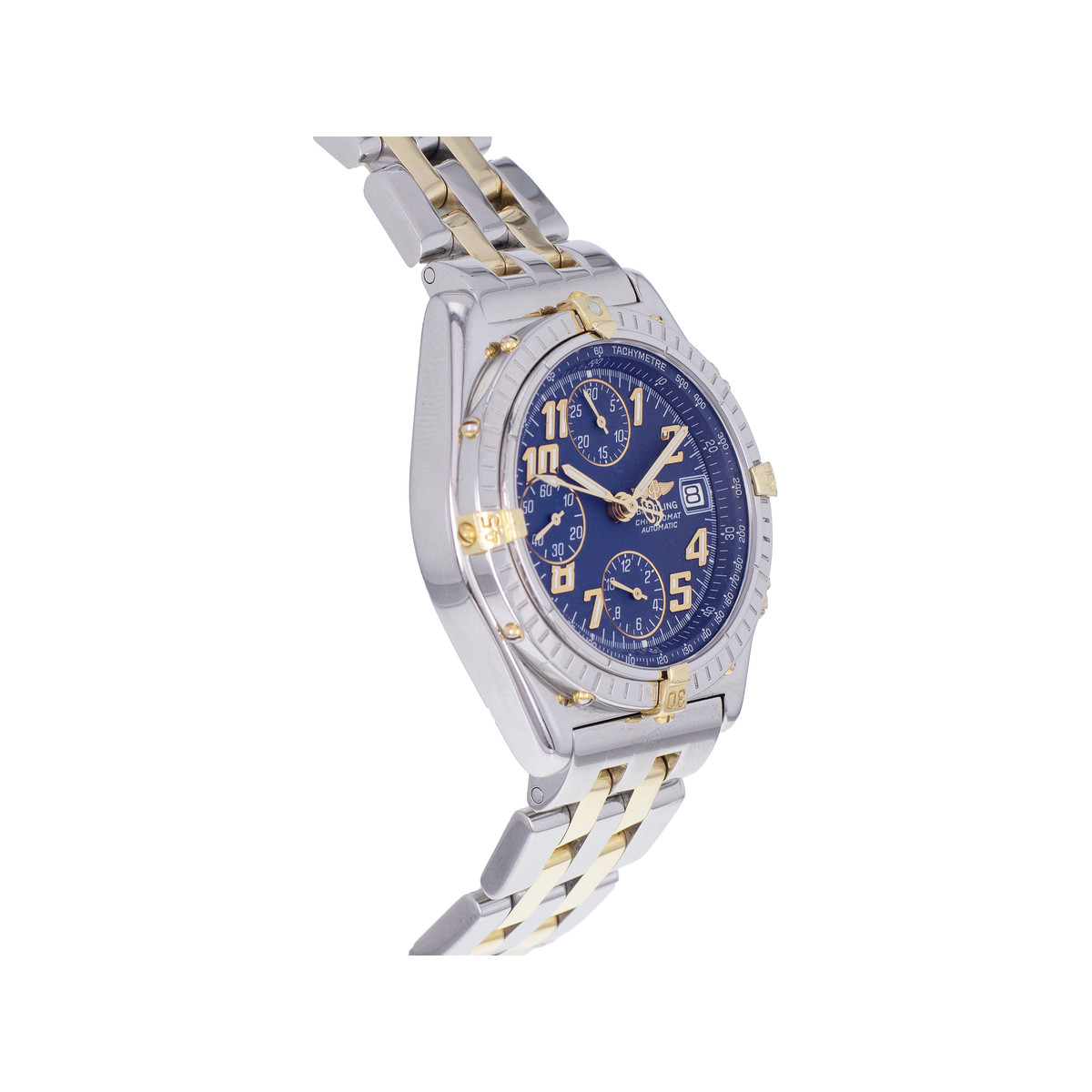 Montre d'occasion BREITLING Chronomat homme automatique bracelet or jaune 750/000 et acier - vue 2