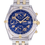 Montre d'occasion BREITLING Chronomat homme automatique bracelet or jaune 750/000 et acier - vue D1