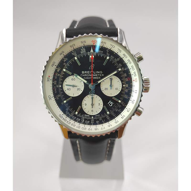 Montre d'occasion BREITLING Navitimer 01 Manufacture homme automatique bracelet cuir cresus - vue 1