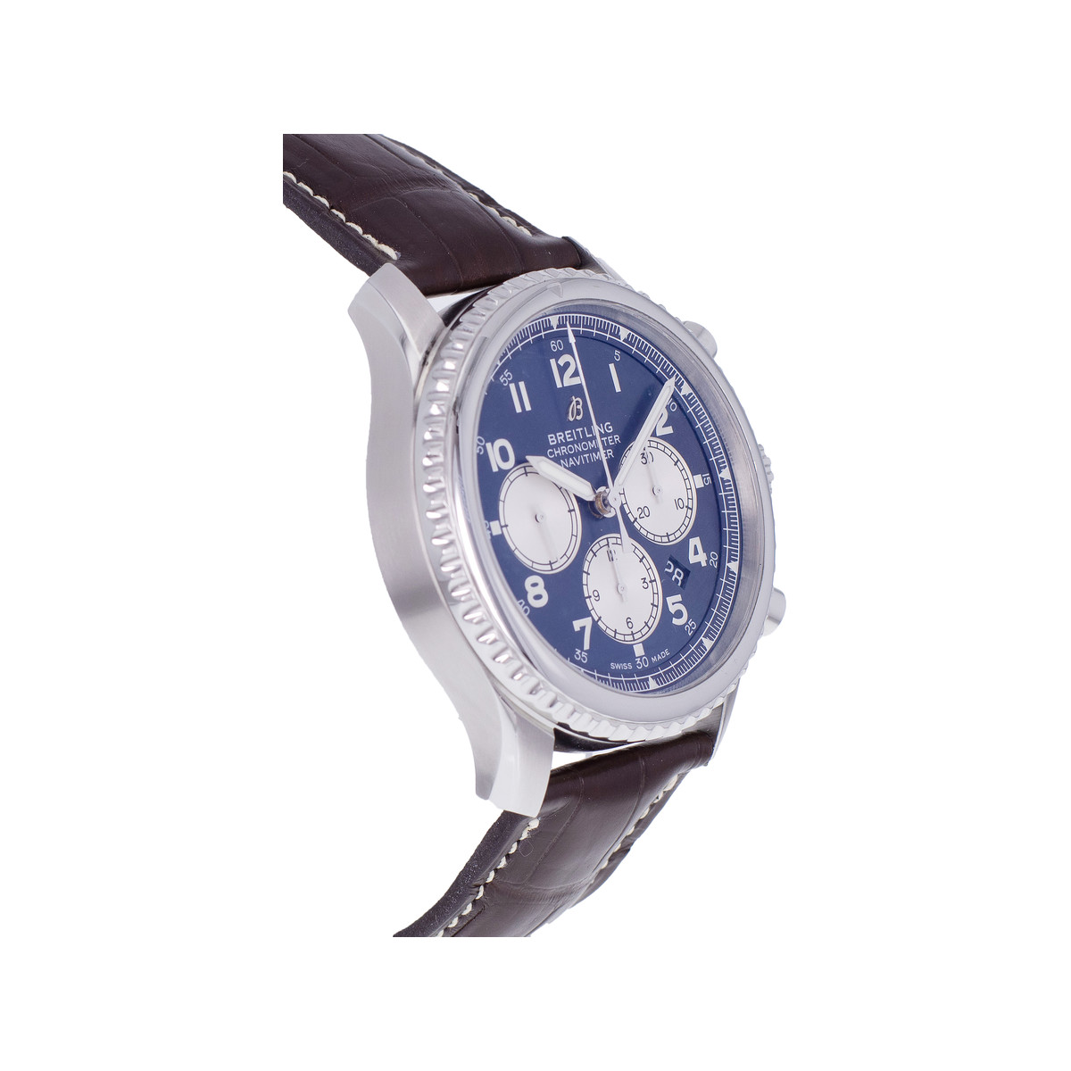 Montre d'occasion BREITLING Navitimer 8 B01 homme mouvement automatique certifié (cosc) bracelet cuir cresus - vue 2