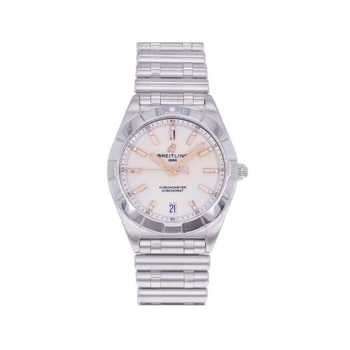 Montre d'occasion BREITLING Chronomat 32 femme quartz bracelet acier