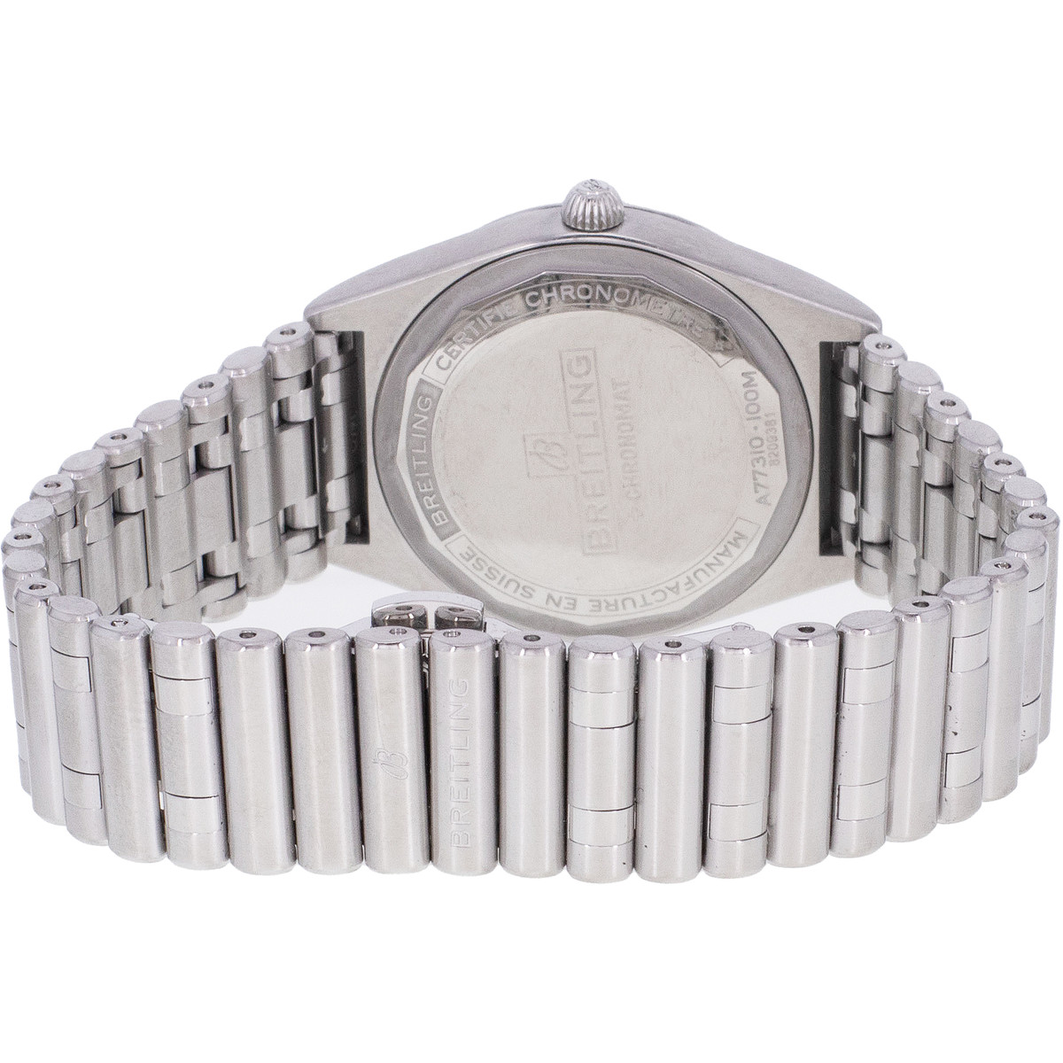 Montre d'occasion BREITLING Chronomat 32 femme quartz bracelet acier - vue 3