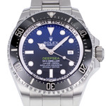 Montre d'occasion ROLEX Sea-Dweller DeepSea D-Blue homme mouvement automatique certifié (cosc) bracelet acier - vue D1